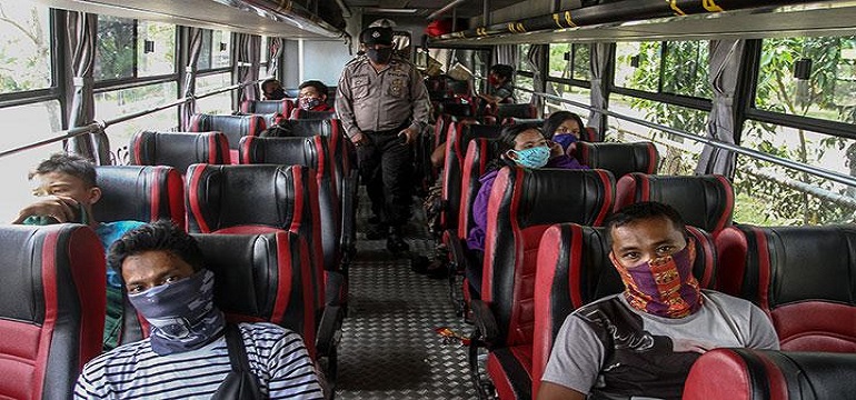 Viral Mudik Sehat PSBB, Polisi Temui Blue Bird